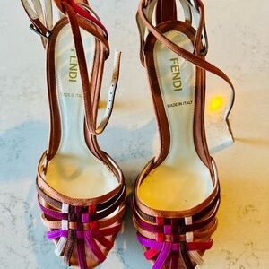 Fendi Women's Vibrant Strappy Heels
